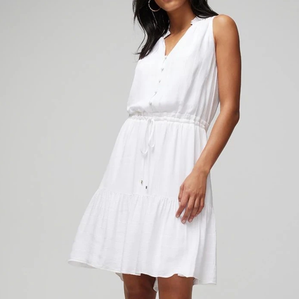 White House Black Market White Mini Dress